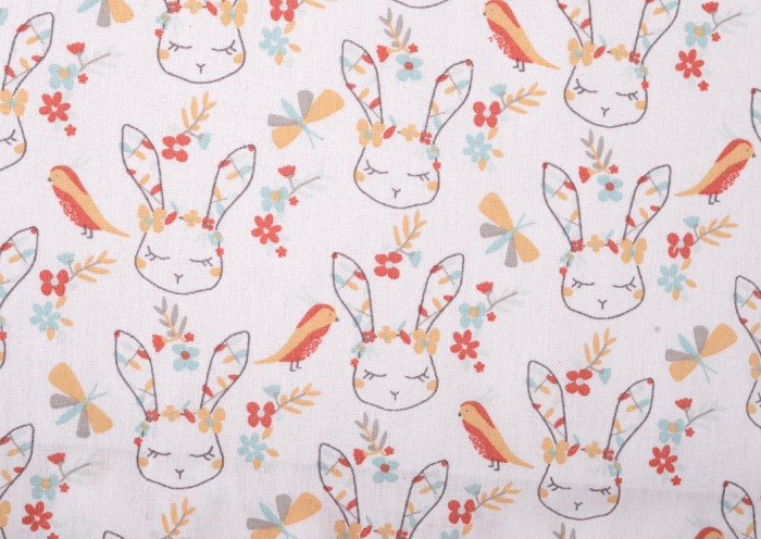 Set 2 cearceafuri patut Hey Bunny 60x120 cm [3]