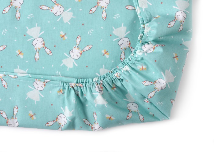 Set 2 cearceafuri patut Hey Bunny 60x120 cm [4]