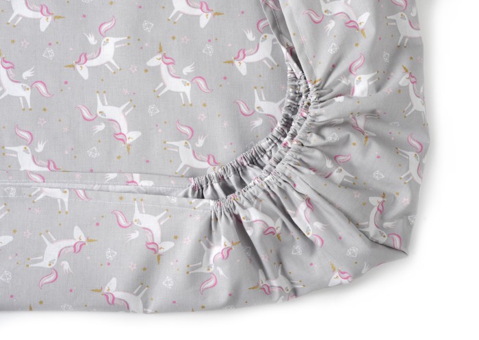 Set 2 cearceafuri patut Unicorns Pink/Grey [3]