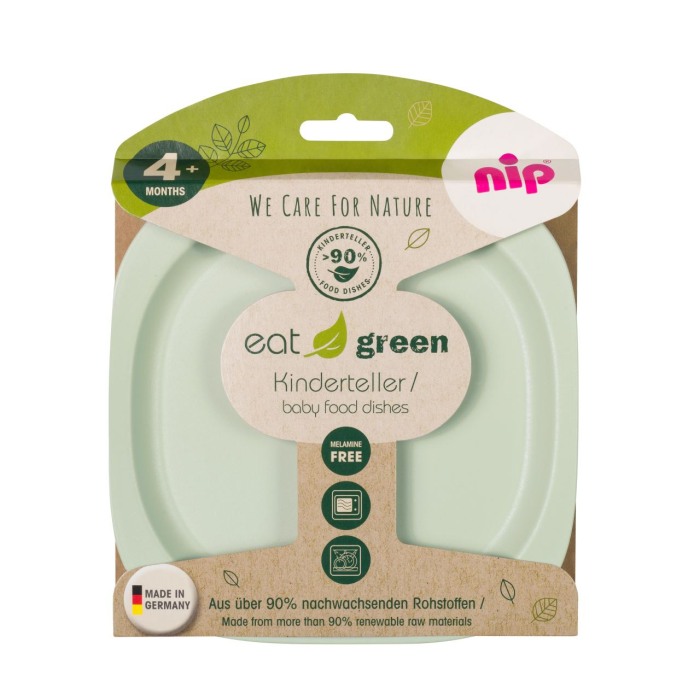 Set 2 farfurii pentru mancarea copiilor nip Eat Green 37068 [2]