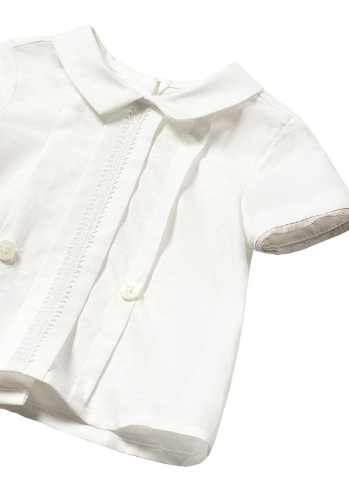 Set 2 piese ceremonie - Camasa eleganta + pantaloni scurti cu cingatoare - Mayoral 4-6 luni [3]