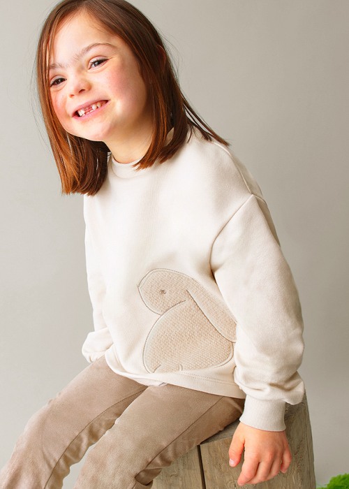 Set 2 piese - Colanti+bluza - broderie crem - Mayoral [2]