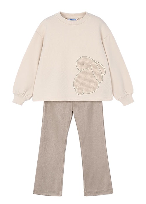 Set 2 piese - Colanti+bluza - broderie crem - Mayoral [4]