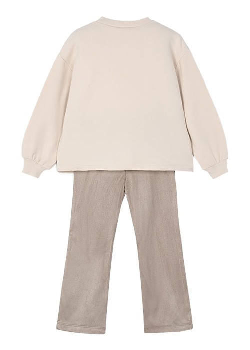 Set 2 piese - Colanti+bluza - broderie crem - Mayoral [5]