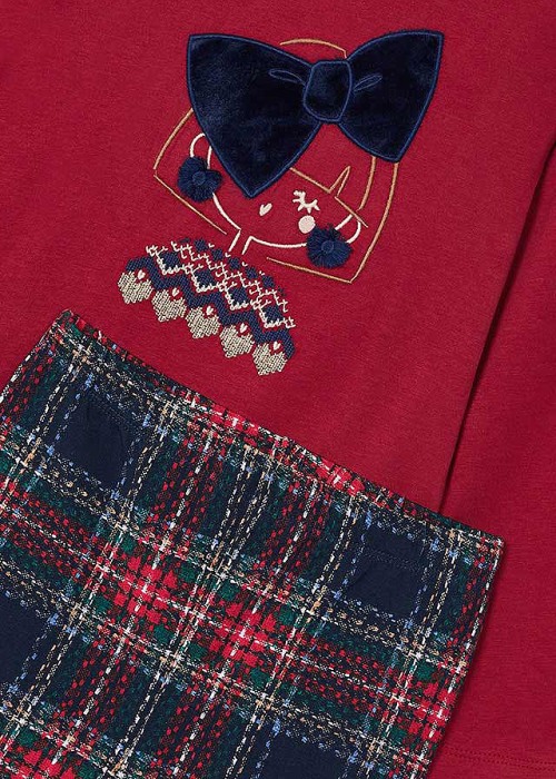 Set 2 piese - Colanti carouri + Bluza - Mayoral  8 ani [2]