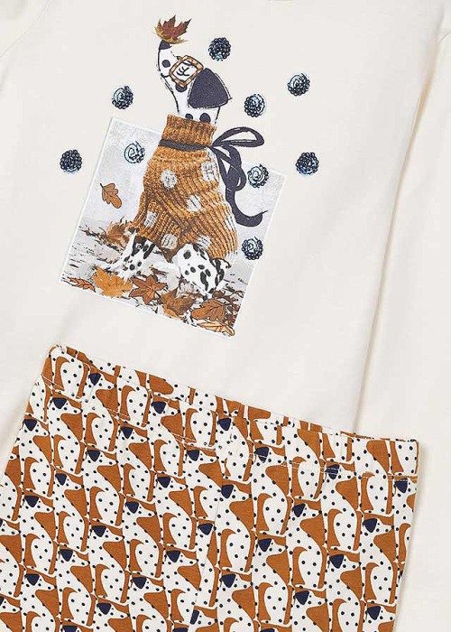 Set 2 piese - Colanti imprimati + Bluza - Mayoral  6 ani [2]