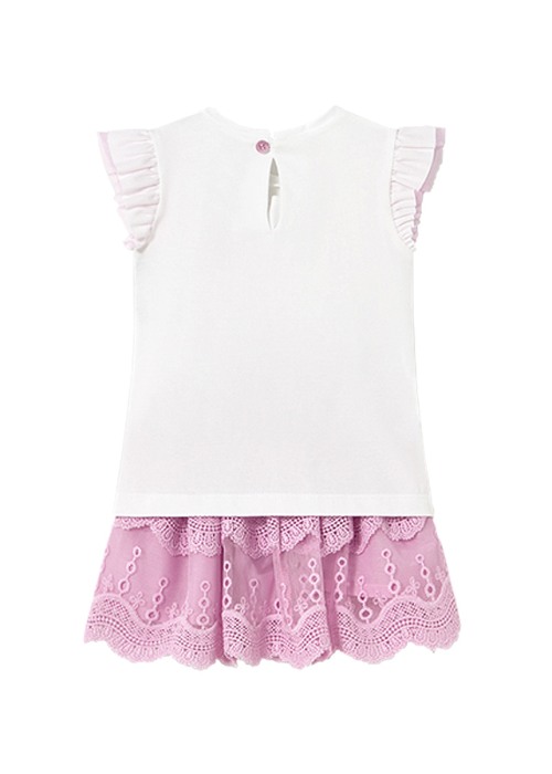 Set 2 piese - Fusta tul brodat+tricou - fluturi - Mayoral  18 luni [2]