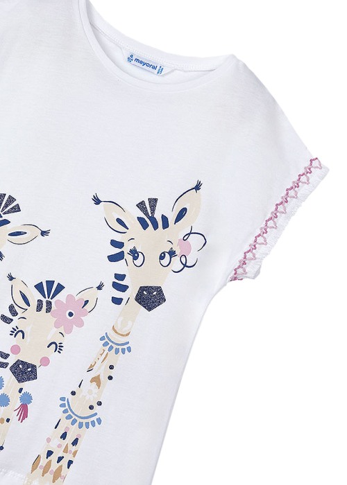 Set 2 piese lila The giraffe family Better Cotton, bluza+pantaloni - Mayoral 6 ani (116 cm) [2]