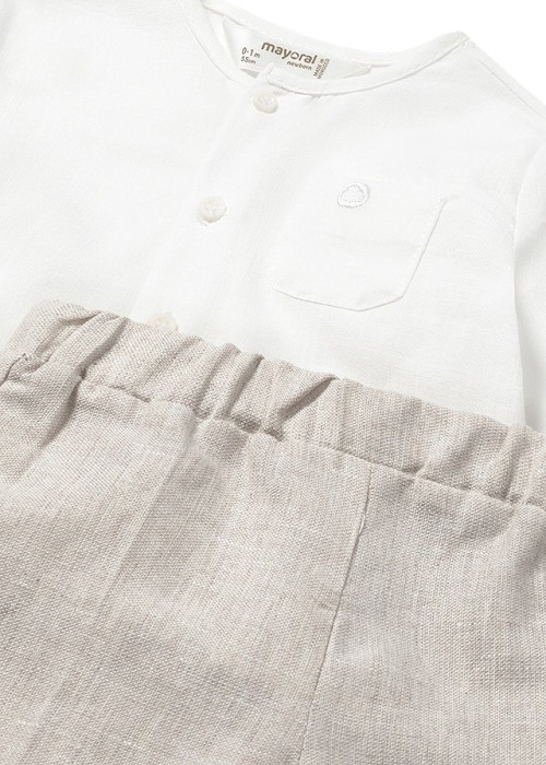 Set 2 piese, pantaloni lungi + camasa - Mayoral 4-6 luni [3]