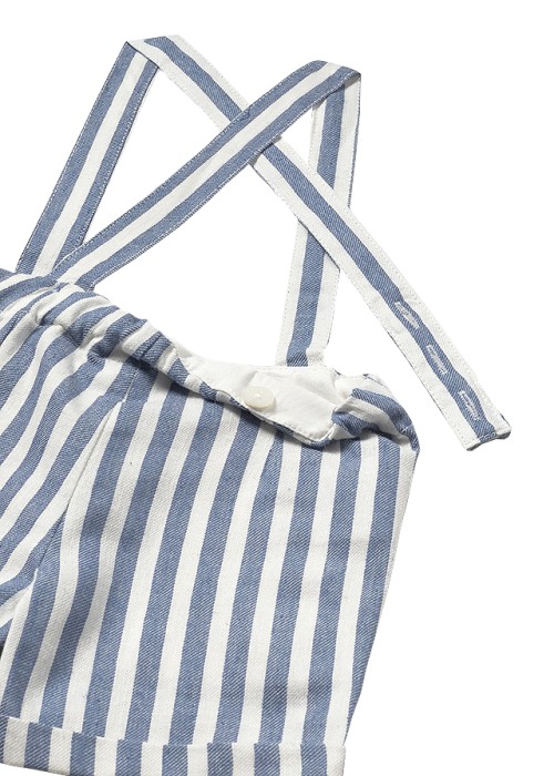 Set 2 piese, pantaloni scurti cu bretele + camasa cu papion - Mayoral 18 luni [4]