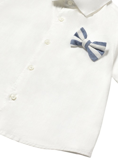 Set 2 piese, pantaloni scurti cu bretele + camasa cu papion - Mayoral 18 luni [3]