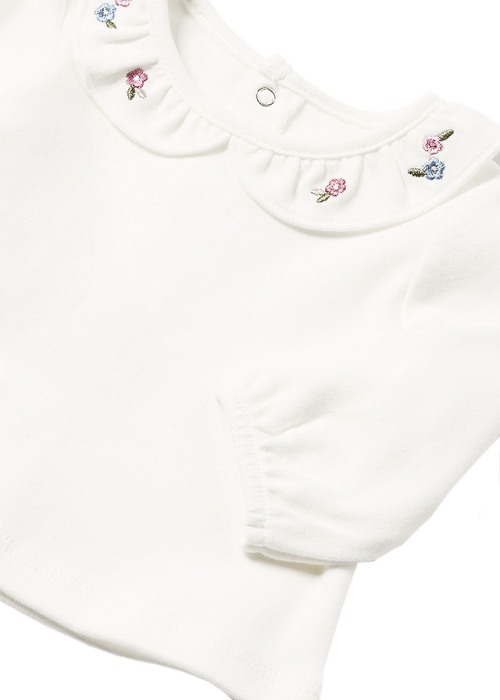 Set 2 piese - Salopeta + bluza maneca lunga si guler cu volan - Mayoral    12 luni [3]