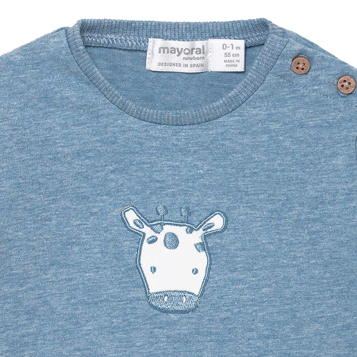 Set 2 piese - Salopeta cu carouri si tricou - Mayoral 4-6 luni [3]