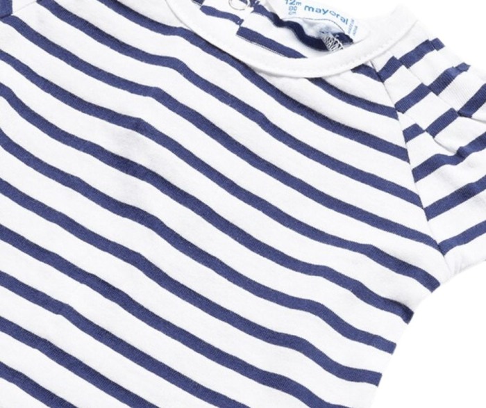 Set 2 piese - Salopeta fusta blugi cu bretele + tricou - Mayoral  2 ani [4]