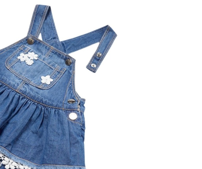 Set 2 piese - Salopeta fusta blugi cu bretele + tricou - Mayoral  3 ani [3]