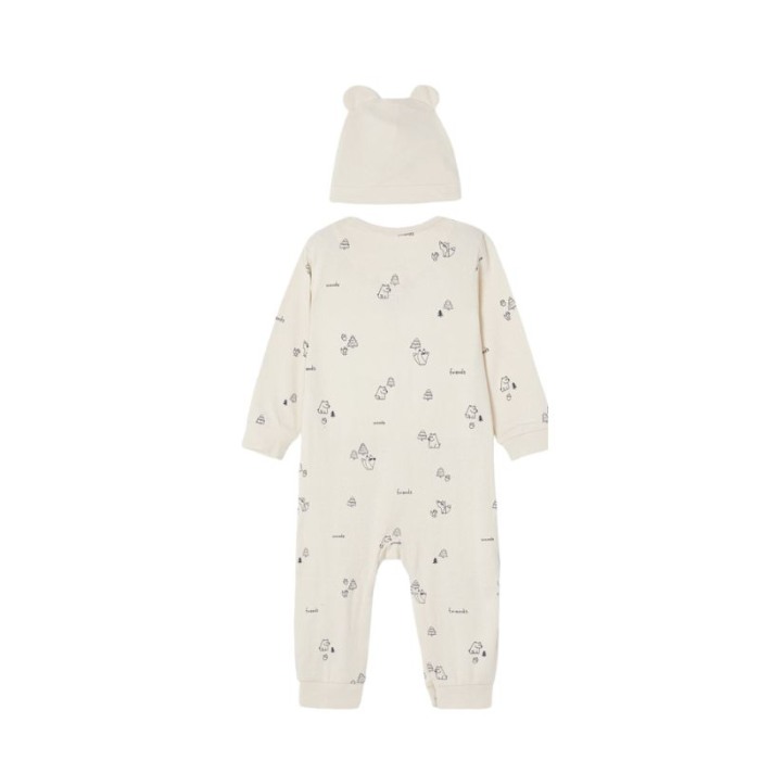 Set 2 piese Salopeta si caciulita Bej- Mayoral 3 ani [2]