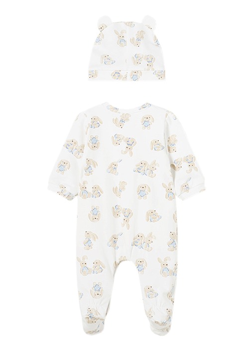 Set 2 piese Salopeta si caciulita  iepurasi - Better Cotton- Mayoral  2-4 luni (65 cm) [4]