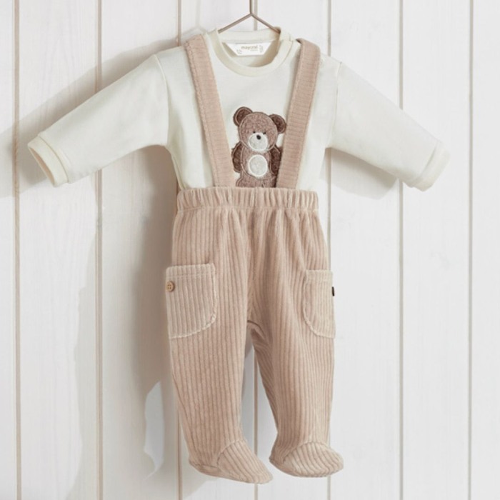 Set 2 piese - Salopeta velur cu bretele + bluza cu maneca lunga - Mayoral   4-6 luni (70 cm) [5]