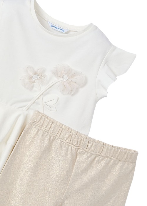 Set 2 piese - Tricou + colanti - Flori - Mayoral 7 ani [6]