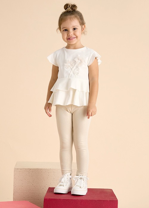 Set 2 piese - Tricou + colanti - Flori - Mayoral 7 ani [3]