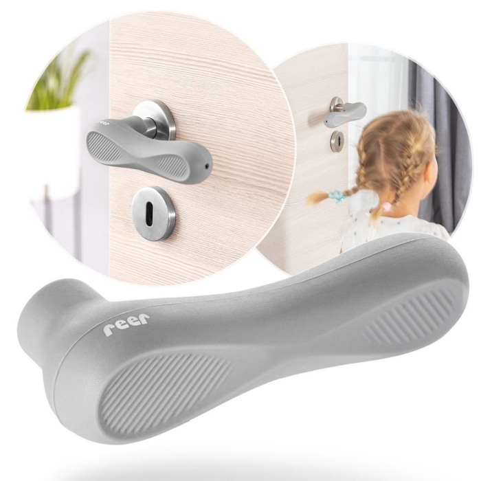 Set 2 protectii clanta usa, din silicon, acoperire completa, Reer HandleGuard 70071 [8]