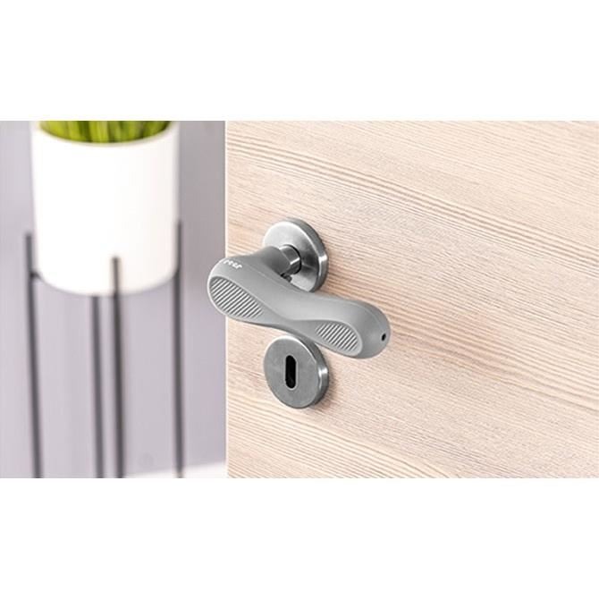 Set 2 protectii clanta usa, din silicon, acoperire completa, Reer HandleGuard 70071 [3]