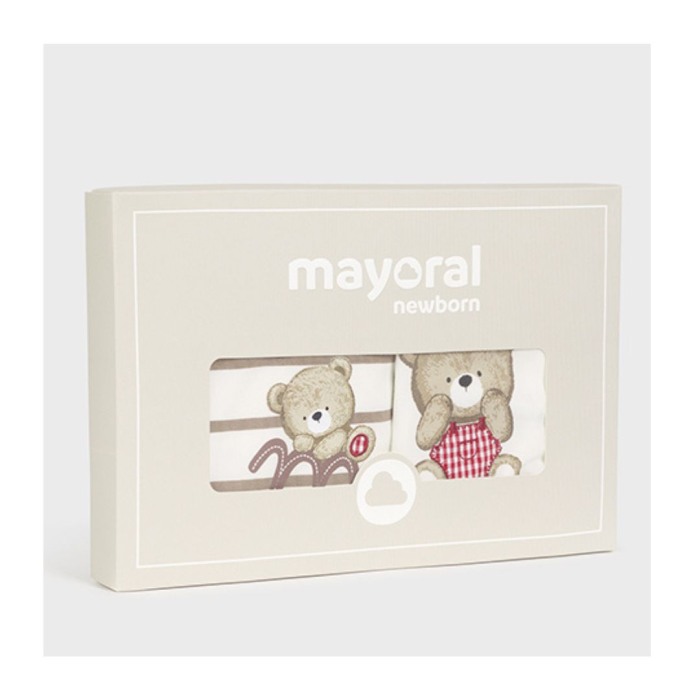 Set 2 salopete din bumbac sustenabil Ursi - Mayoral 4-6 luni [6]