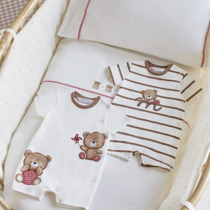 Set 2 salopete din bumbac sustenabil Ursi - Mayoral 4-6 luni [2]