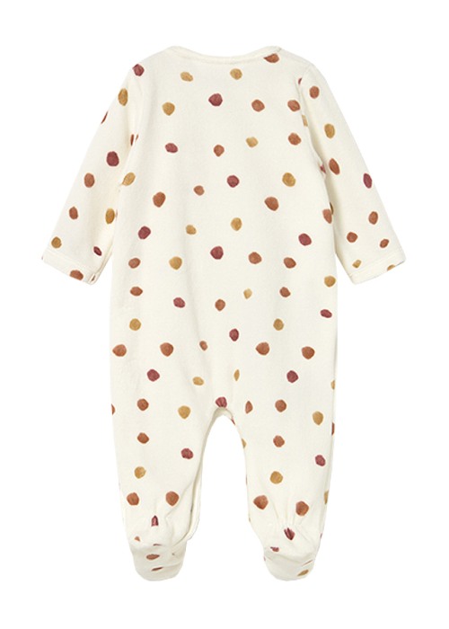 Set 2 salopete (pijamale) - alb/caramiziu - Mayoral [3]