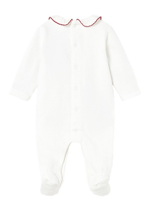 Set 2 salopete (pijamale) - alb/grena - Mayoral [3]