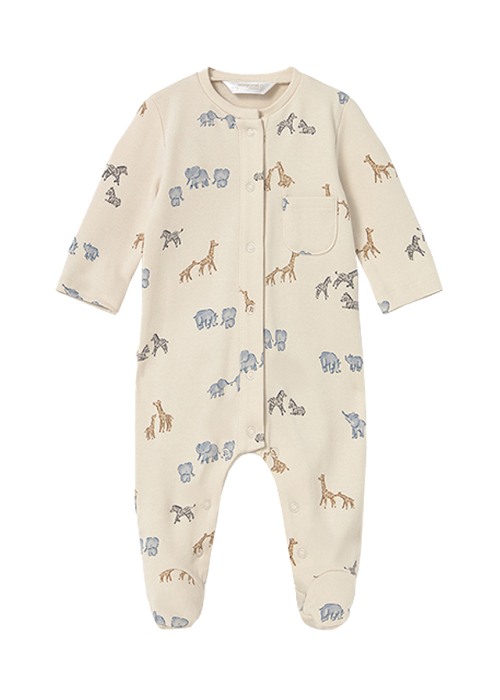 Set 2 salopete (pijamale) - bej/albastru - Mayoral [2]