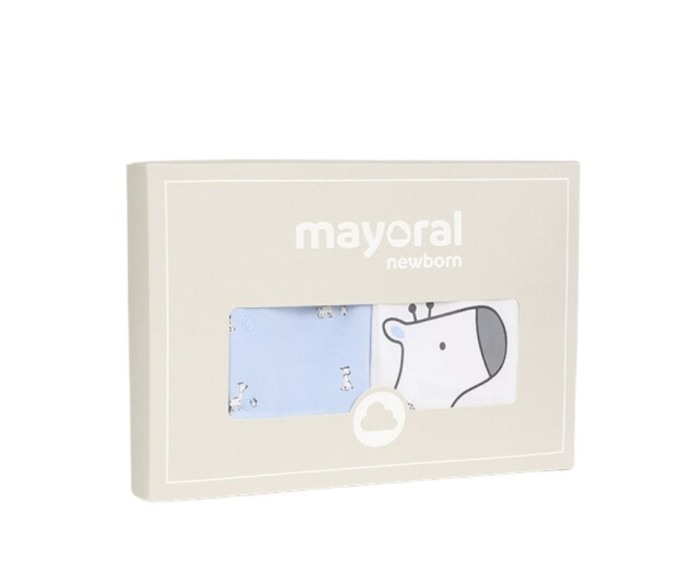 Set 2 salopete (pijamale) din bumbac sustenabil Girafe - Mayoral 0-1 luni [6]