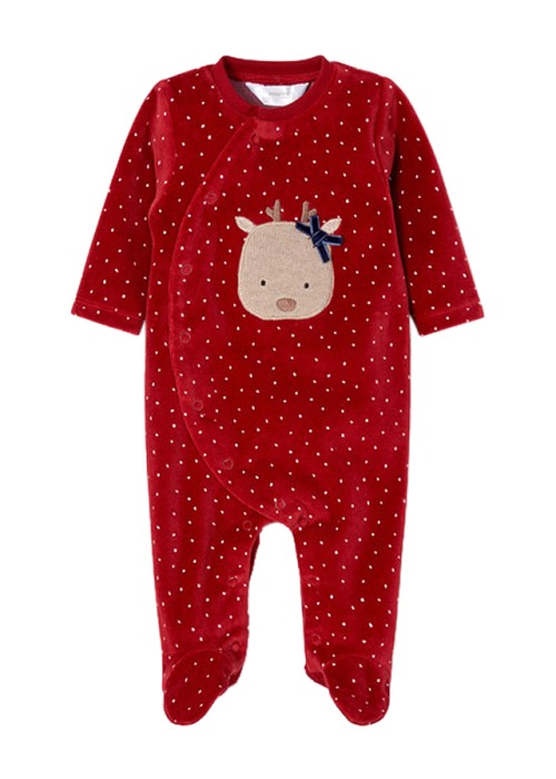 Set 2 salopete (pijamale) ECOFRIENDS - Catifea - Mayoral 4-6 luni [3]