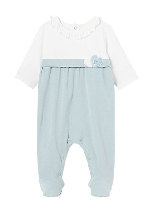 Set 2 salopete (pijamale) - Inimioare - Better Cotton- Mayoral 2-4 luni (65 cm) [2]