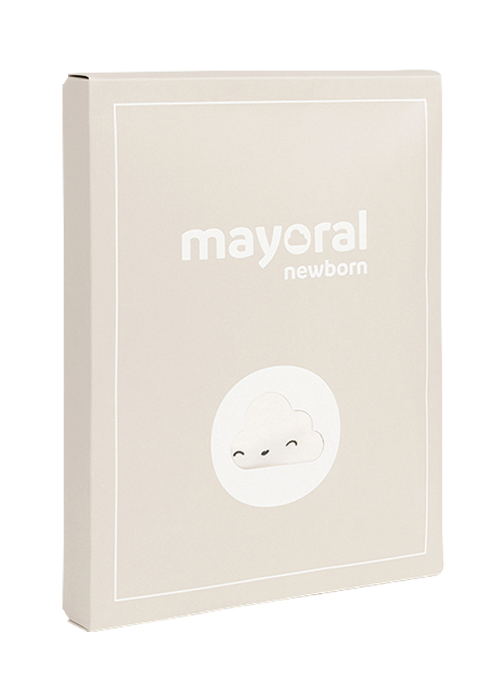 Set 2 salopete (pijamale) - pisicute / dungi + bentita - Mayoral 2-4 luni [6]