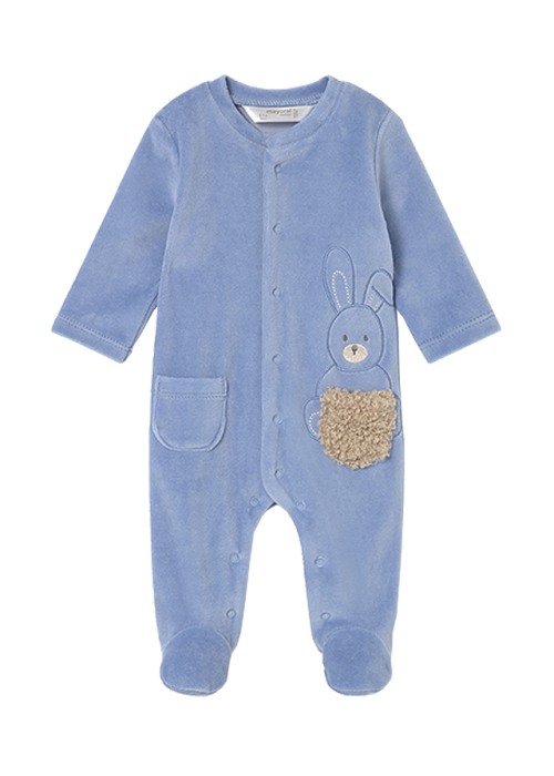 Set 2 salopete (pijamale) plusate - bleu/albastru - Mayoral [2]