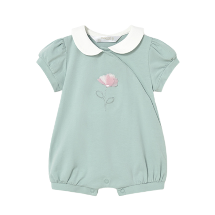 Set 2 salopete (pijamale) scurte din bumbac cu broderii - Mayoral [4]