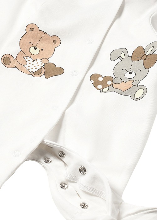 Set 2 salopete (pijamale) - ursuleti/iepurasi - Mayoral 4-6 luni [4]