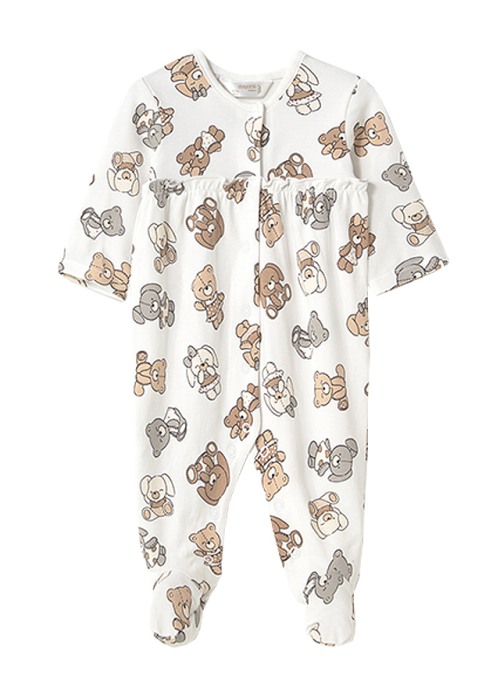 Set 2 salopete (pijamale) - ursuleti/iepurasi - Mayoral 4-6 luni [2]