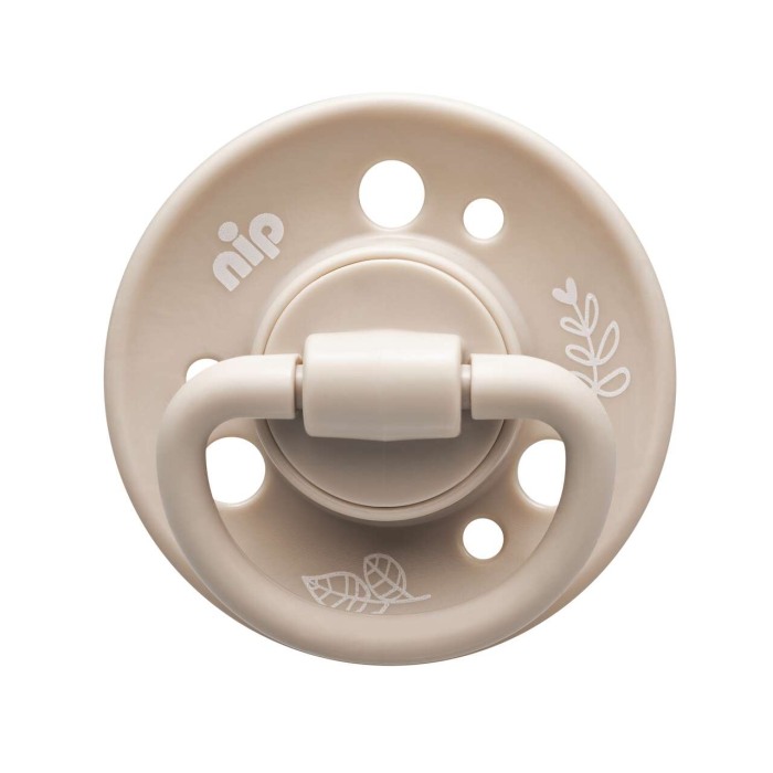 Set 2 suzete Cherry Green Boy cu tetina din latex natural, forma rotunda, cu inel, 0-6 luni, nip 38589 [3]