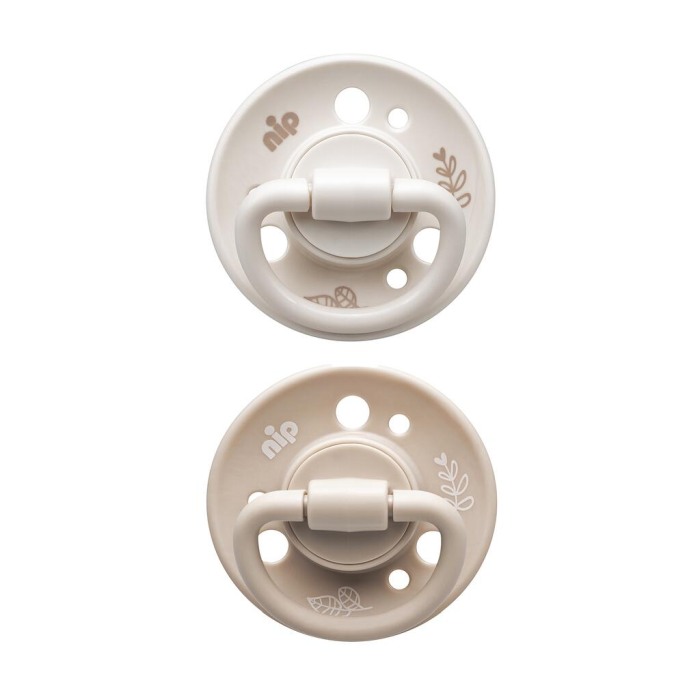 Set 2 suzete Cherry Green cu tetina din latex natural, forma rotunda, cu inel, +6 luni, nip 38734 [4]