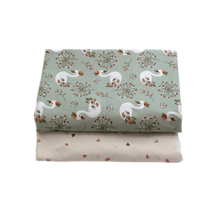 Set 2x cearceafuri patut I Heart Swans - Buva [8]