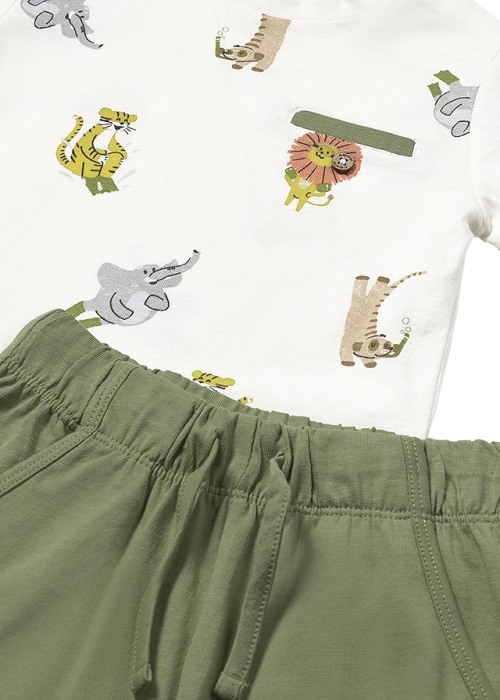 Set 3 piese - 2 Tricouri + pantaloni scurti - Mayoral  4 ani [5]