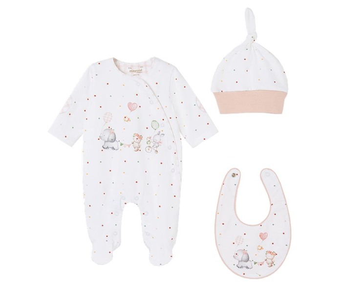 Set 3 piese cadou, ECOFRIENDS - Animale padure - Mayoral 1-2 luni [2]