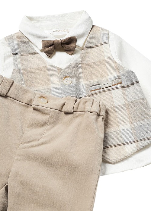 Set 3 piese - Camasa + Pantaloni lungi + Papion - Mayoral  4-6 luni [2]