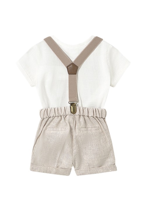 Set 3 piese - camasa + pantaloni scurti + bretele - Mayoral 18 luni [4]