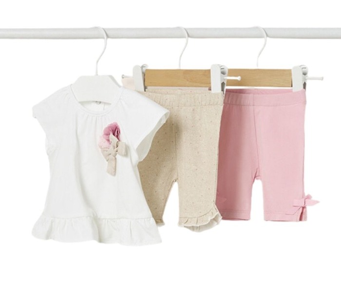 Set 3 piese din bumbac sustenabil - Pantaloni si bluza - Mayoral   6-9 luni [2]