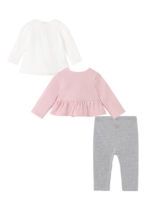 Set 3 piese ECOFRIENDS - gri / roz, fetita - Mayoral 3 ani [2]