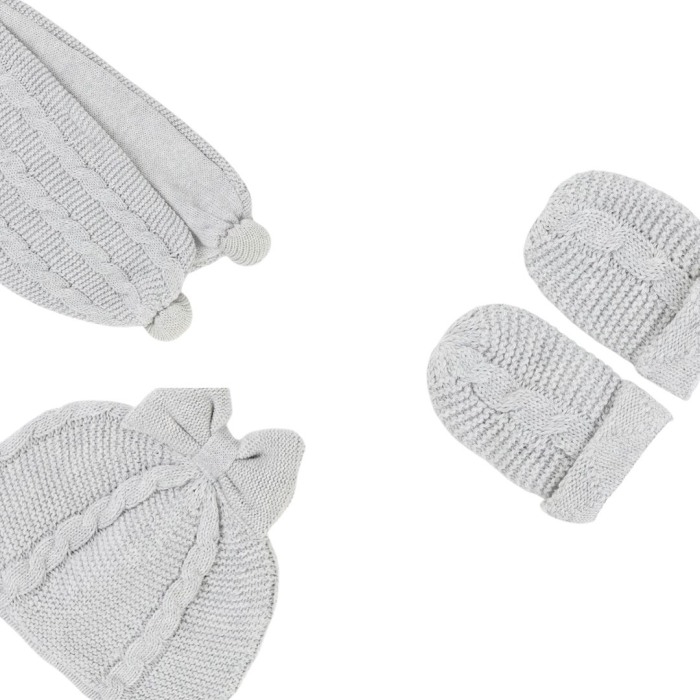 Set 3 piese Perla caciula fular si manusi  - Mayoral     0 luni (50 cm) [3]