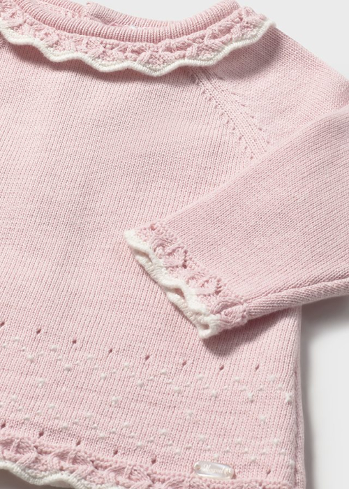 Set 3 piese - Salopeta+bluza+jacheta - Roz [3]